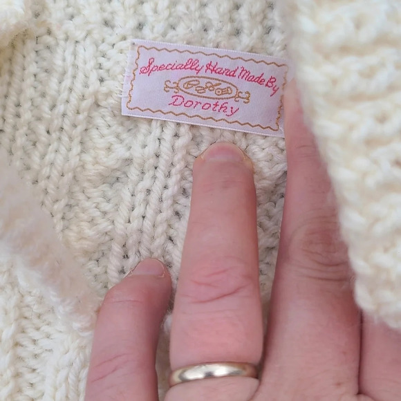 Hand Knit  Cable Knit Sweater - Picture 7 of 10